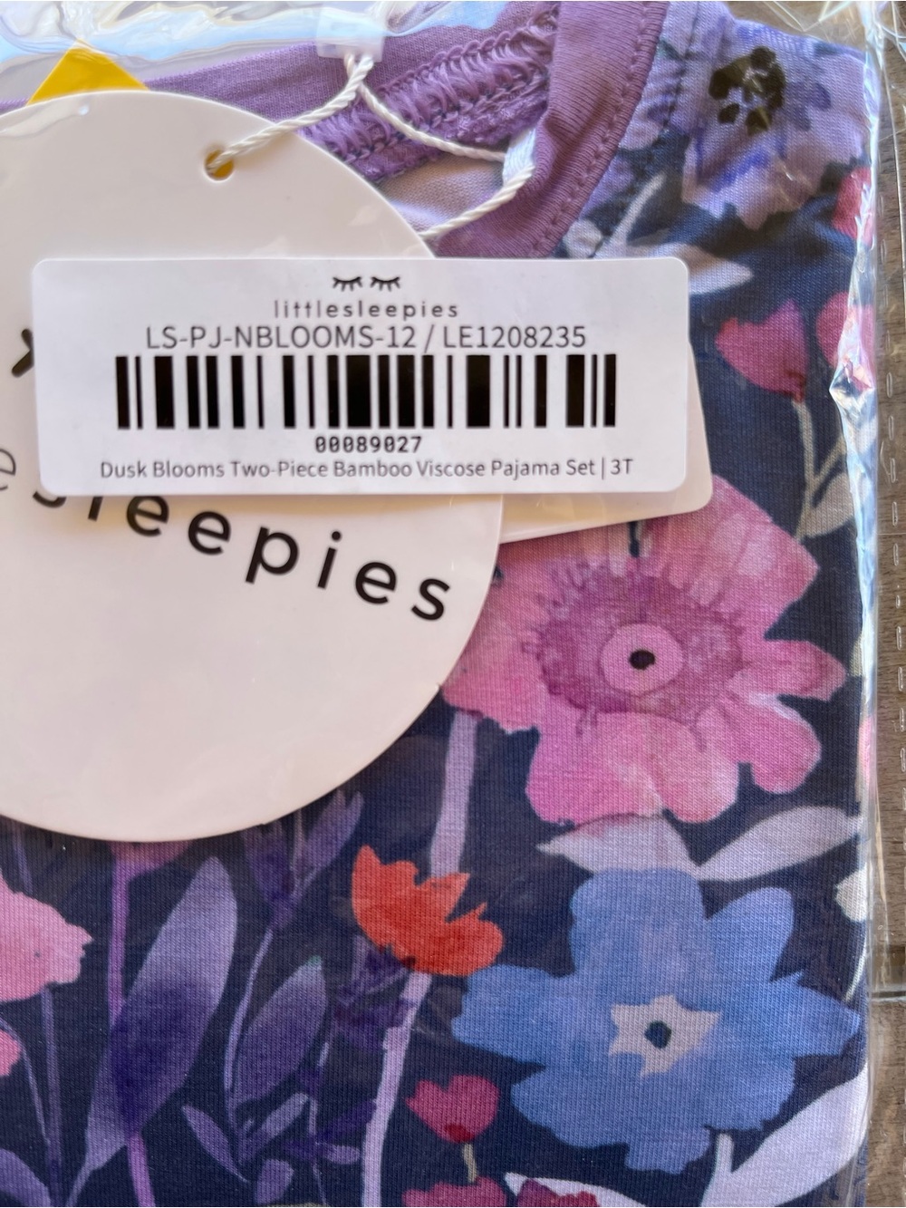 NWT Little Sleepies Pajama Set Dusk Blooms - Picture 2 of 2